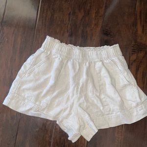 Abercrombie & fitch woman khaki linen shorts size small